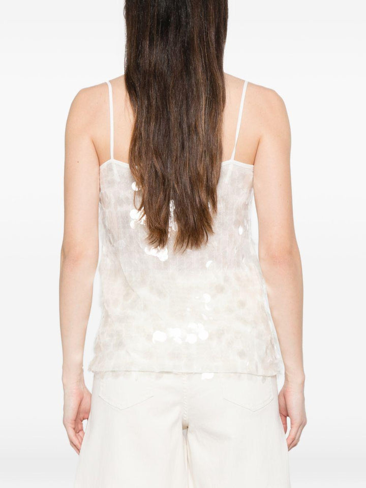 Top Mela con paillettes 