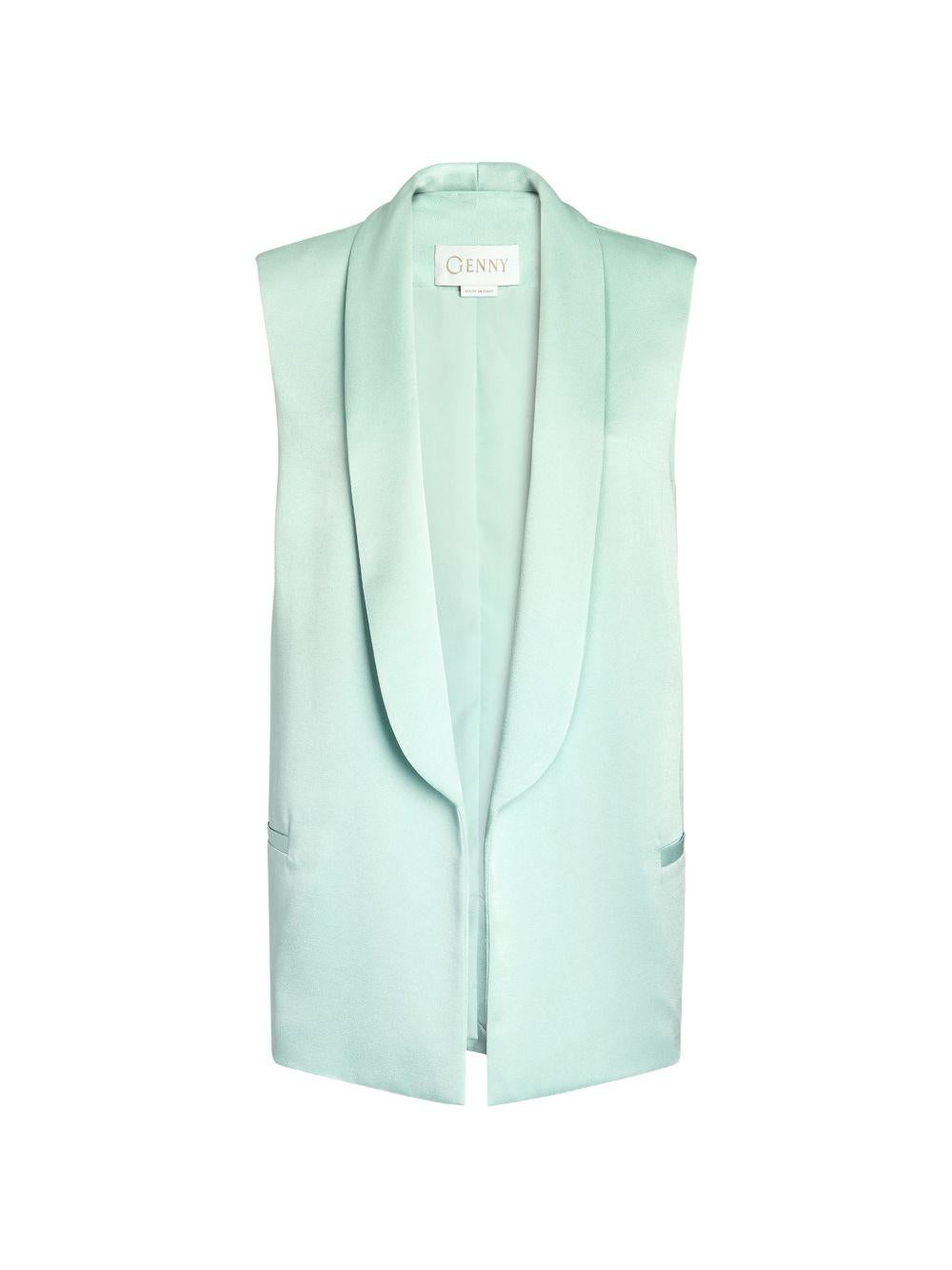 Gilet con collo a scialle 