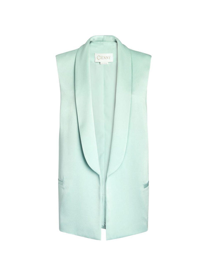 Gilet con collo a scialle 