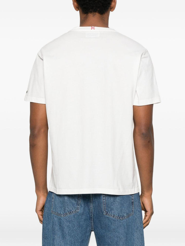 T-shirt bianca con stampa grafica 