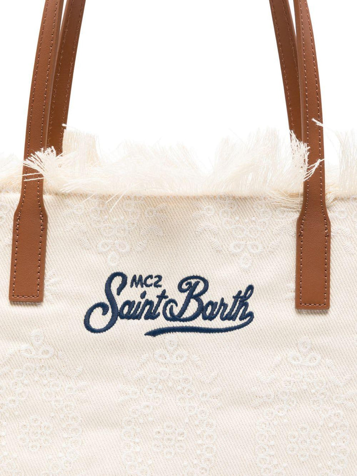 Borsa a spalla City a fiori con frange 