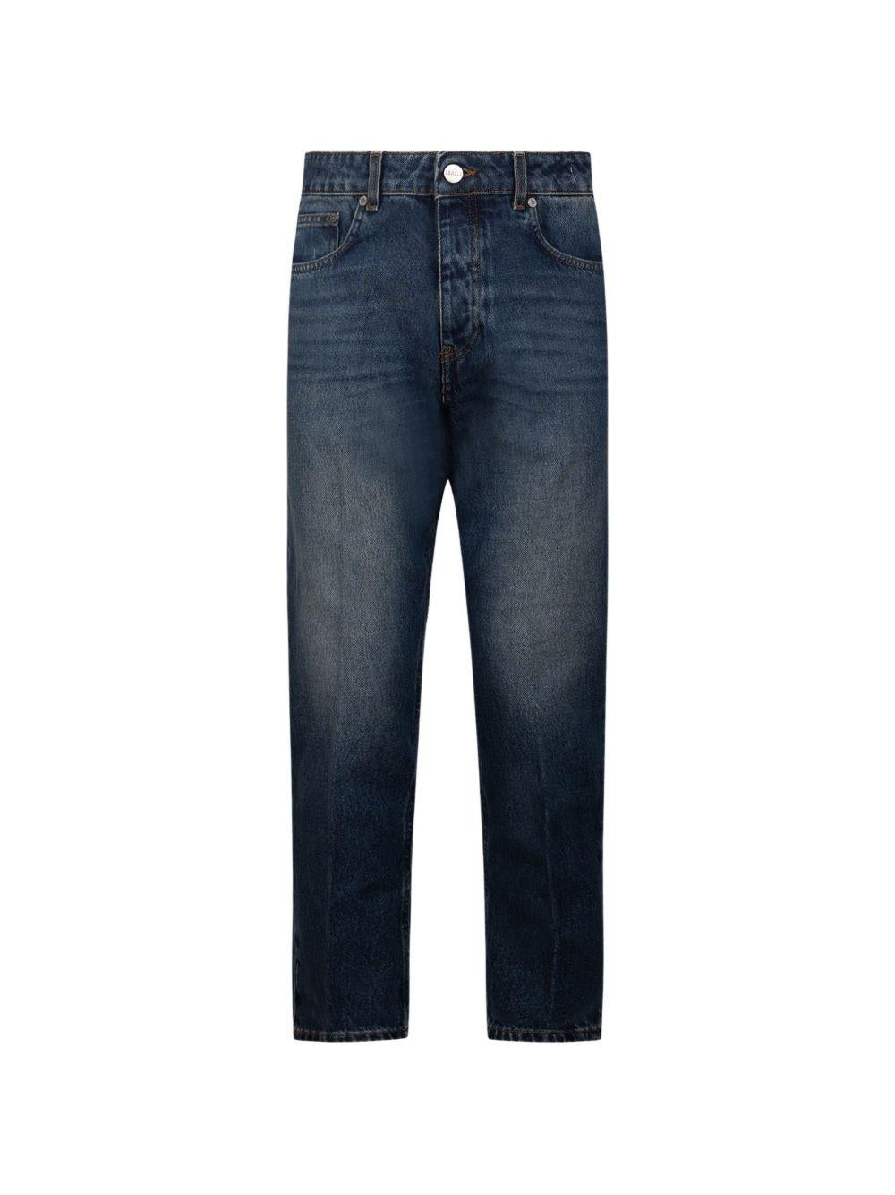 Jeans denim scuro dritti 