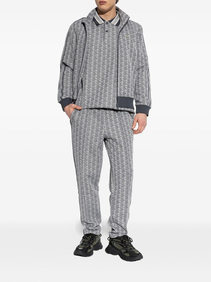 Pantaloni sportivi grigio jacquard 