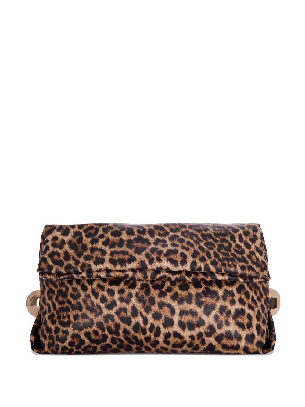 Clutch con stampa leopardata 