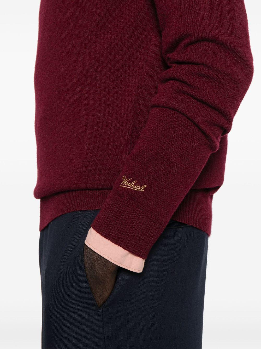 Maglione girocollo rosso 