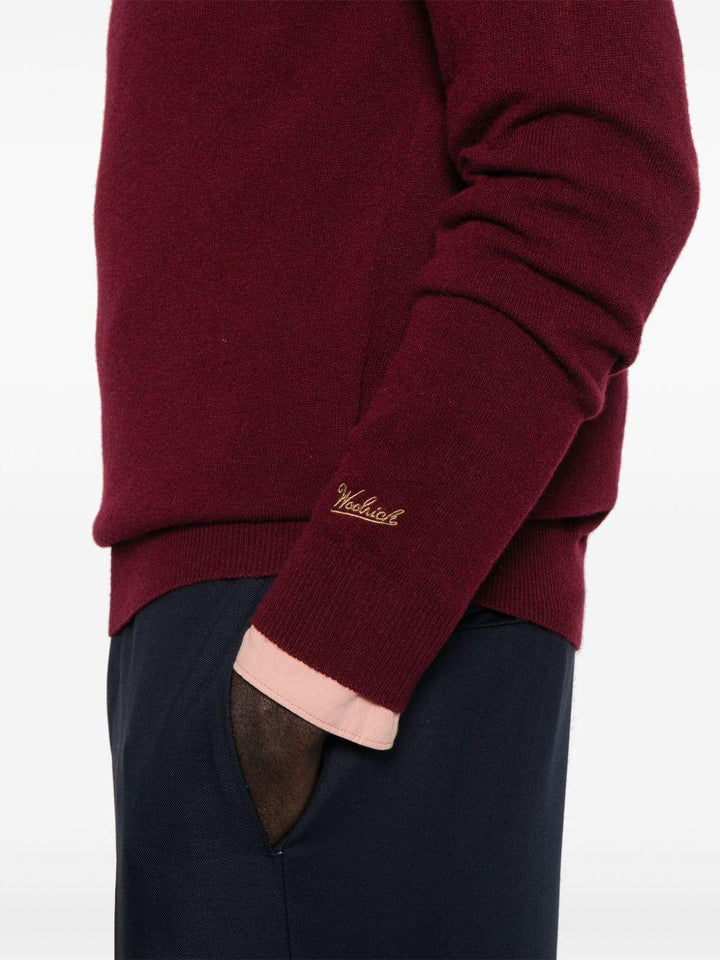 Maglione girocollo rosso 