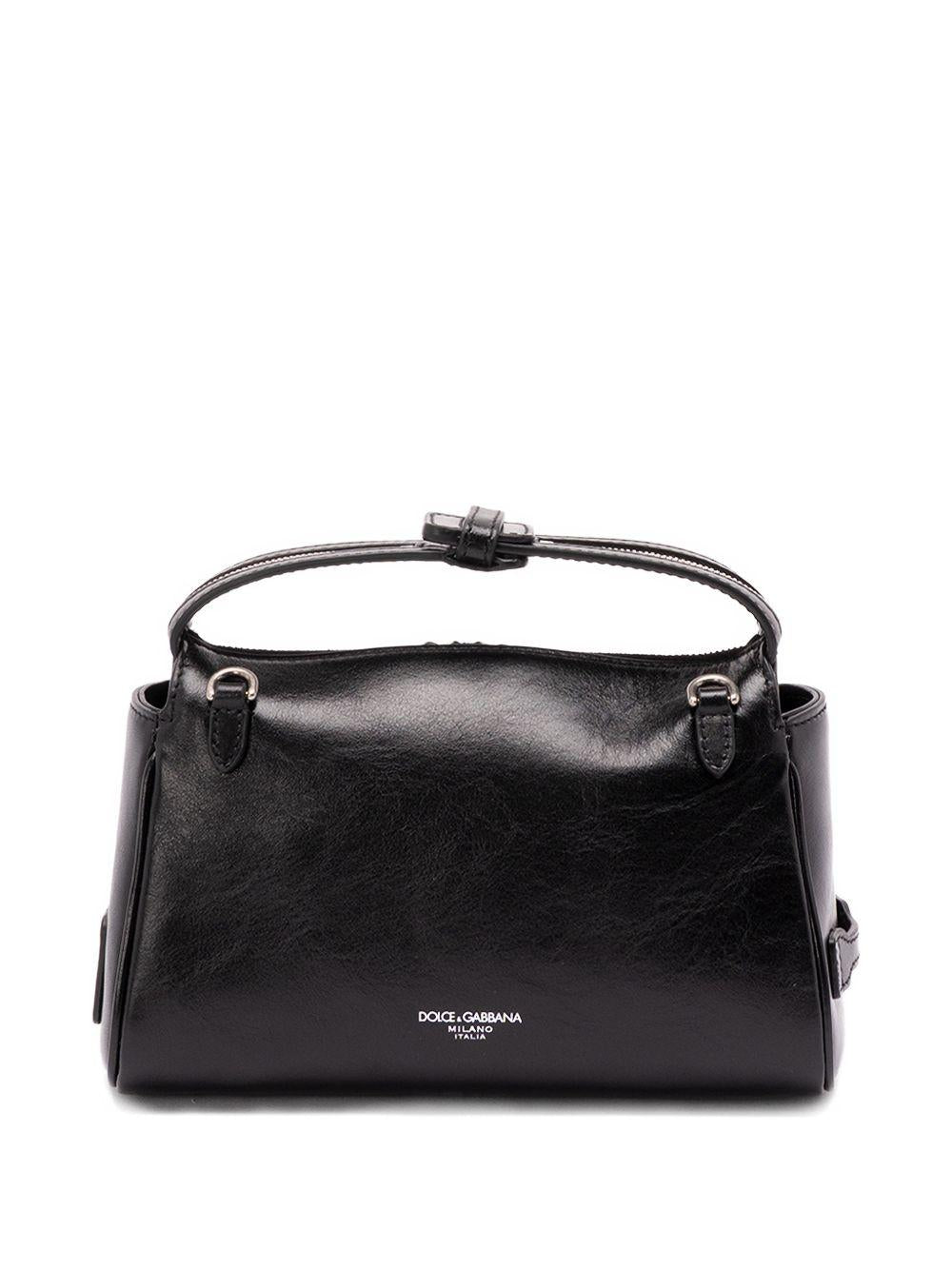 Clutch in pelle con zip 