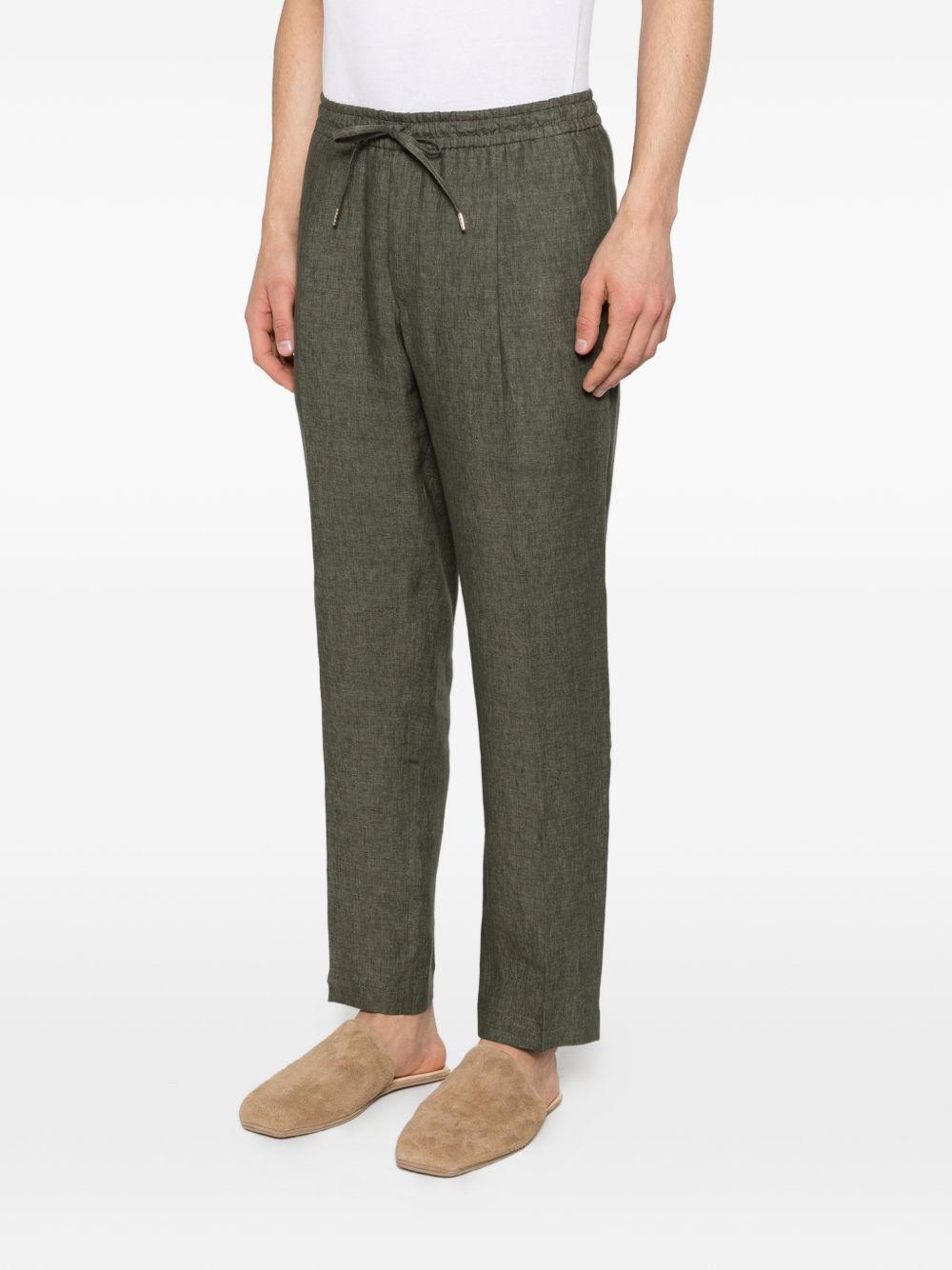 Pantaloni Wimbledons verde militare con coulisse 