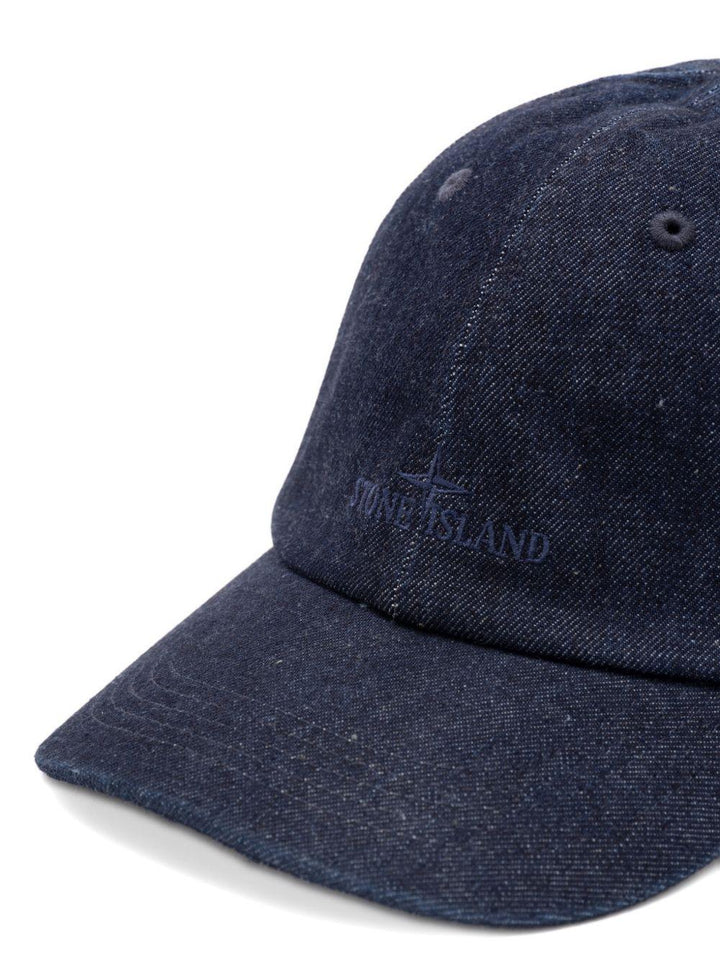 Cappello baseball blu con logo 