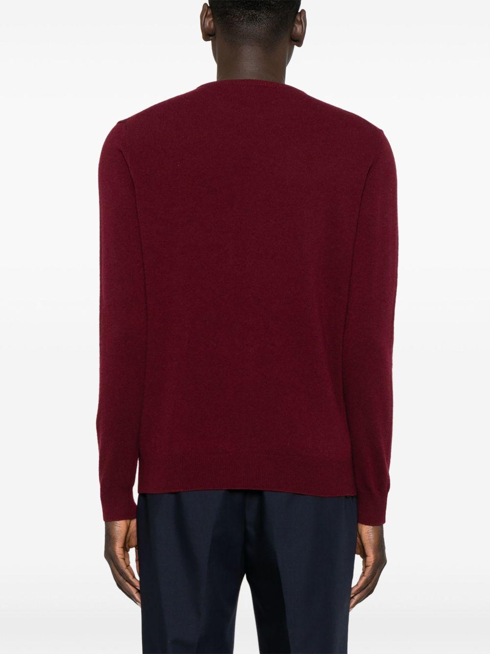 Maglione girocollo rosso 