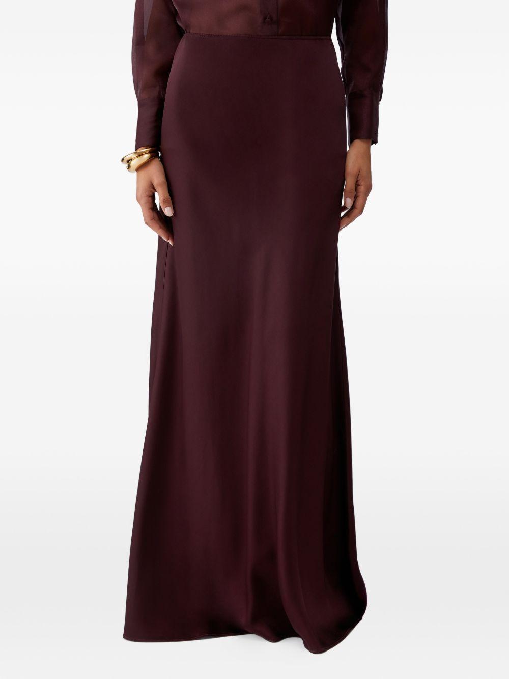 Gonna lunga in satin 