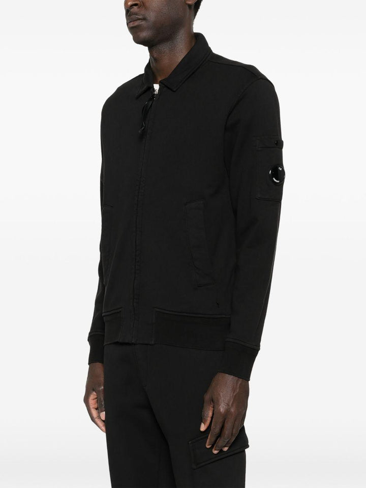 Felpa con zip nero 