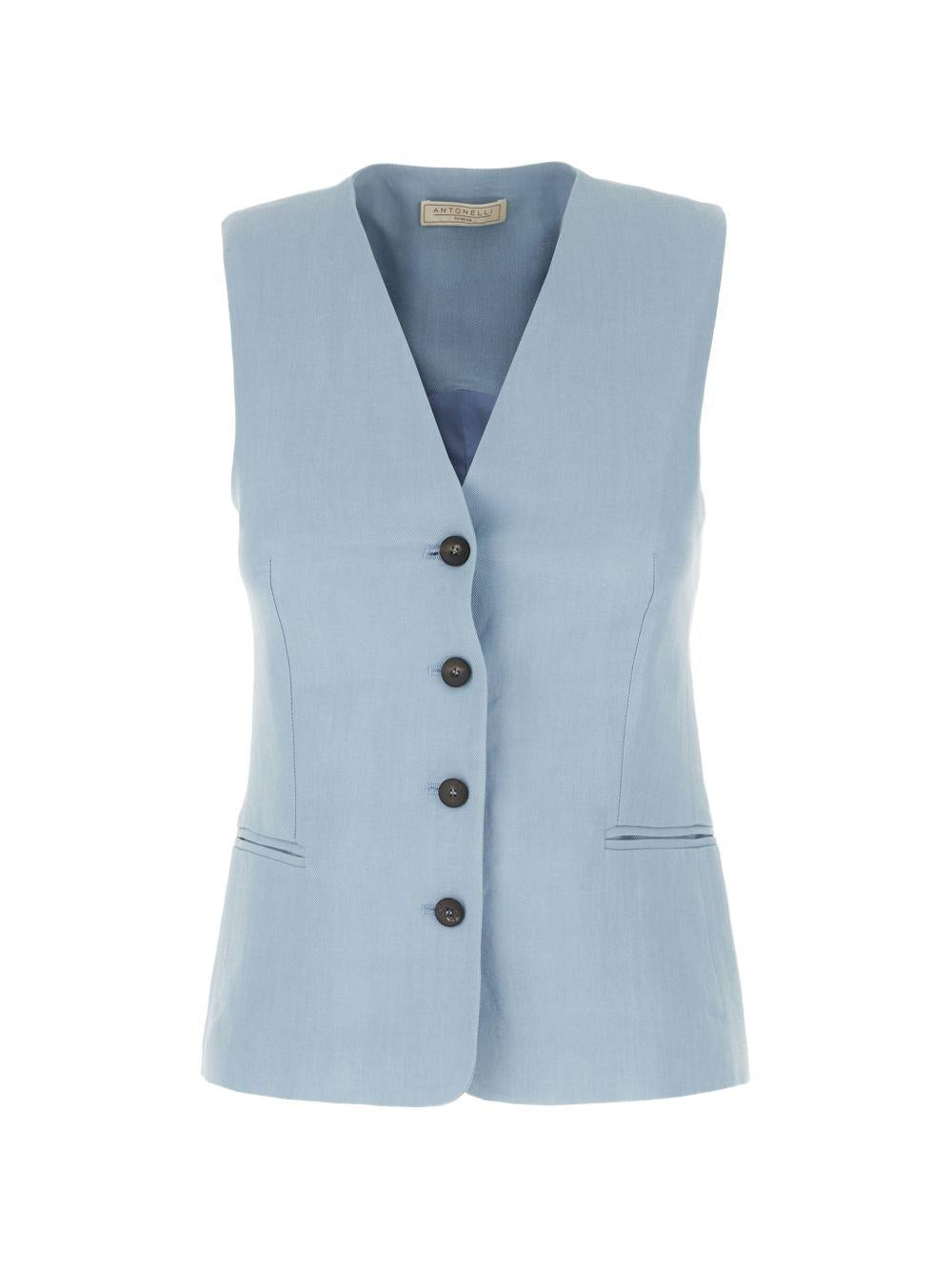 Gilet con bottoni 