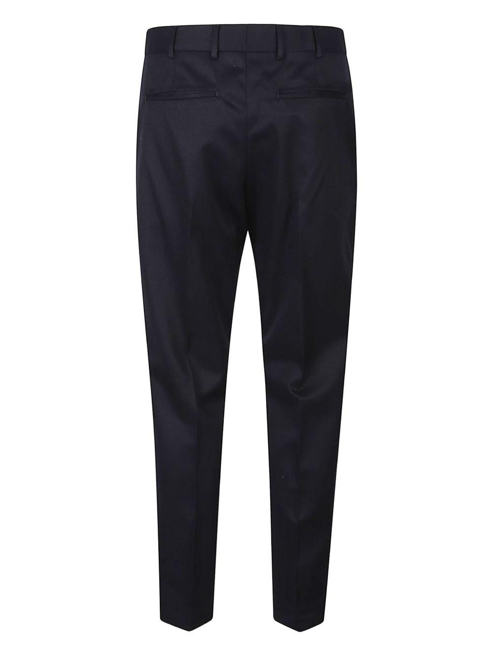 Pantaloni navy con piega 