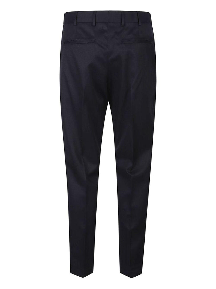 Pantaloni navy con piega 