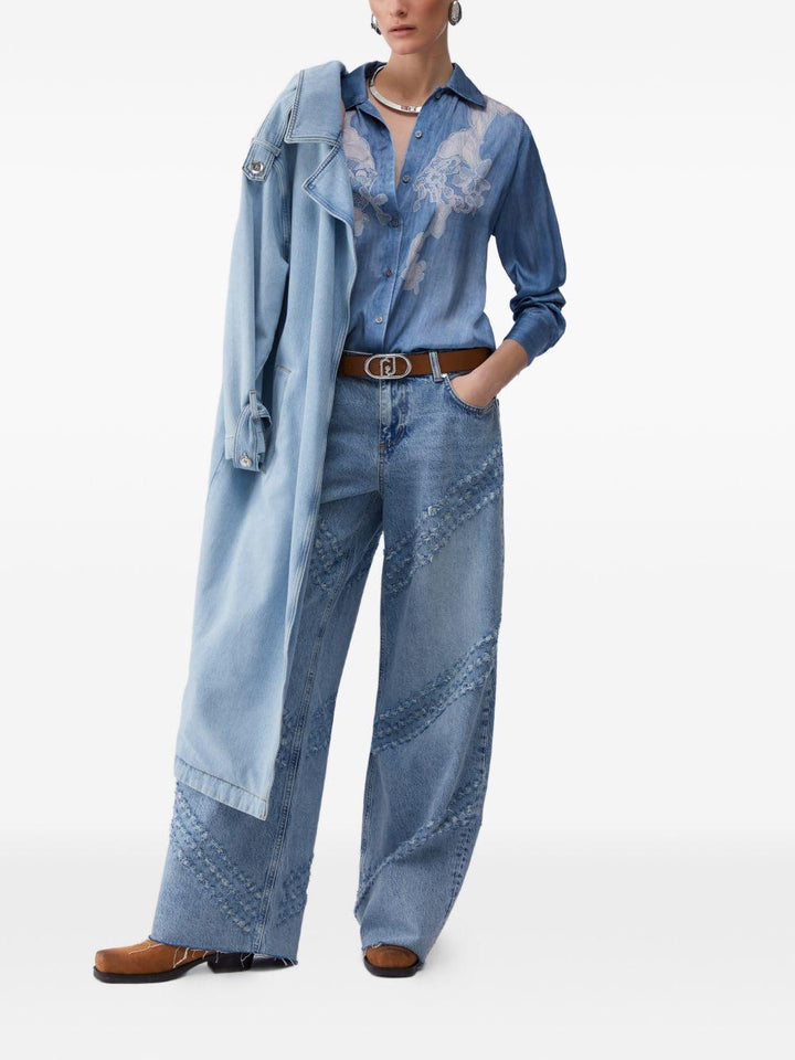 Camicia con inserti 
