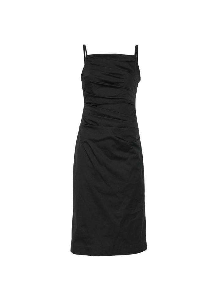 Abito midi drappeggiato 