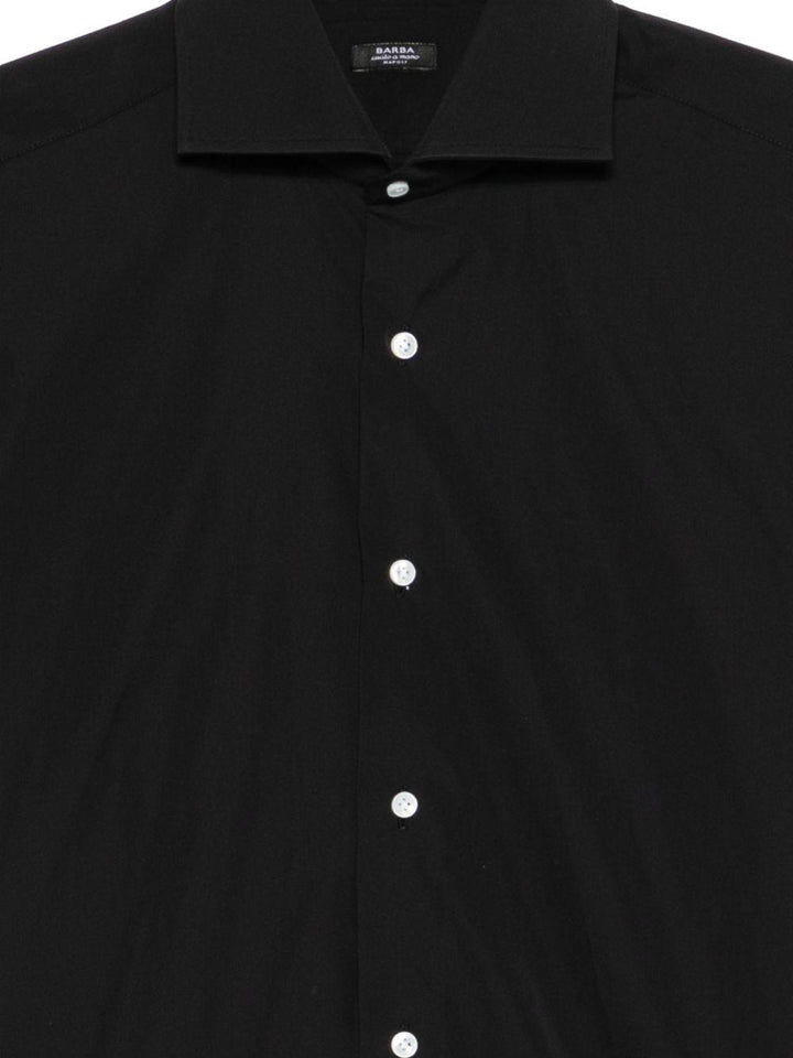Camicia nera in cotone 