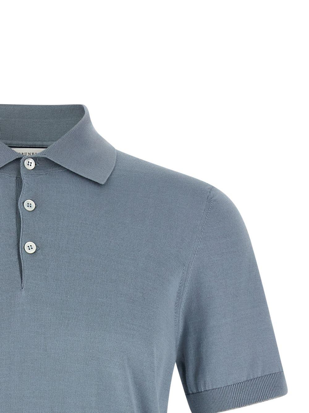 Polo azzurro polvere 
