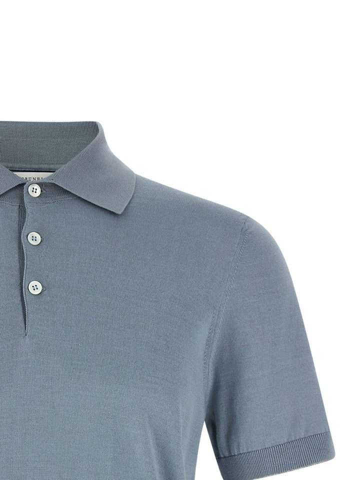 Polo azzurro polvere 