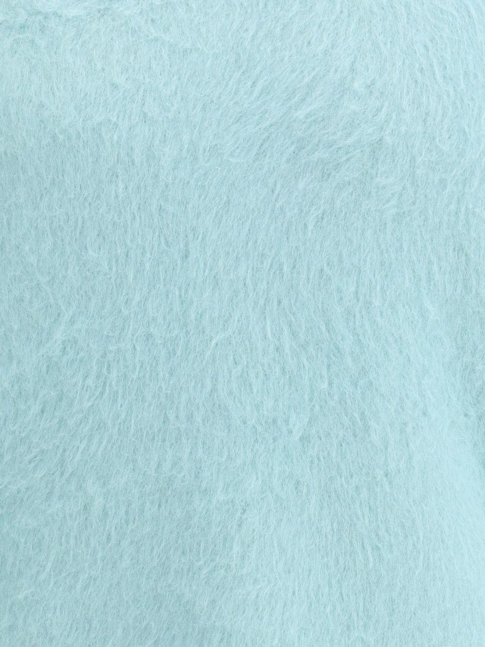Maglione acqua effetto plush con girocollo 