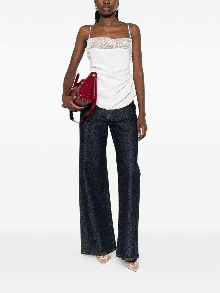 Top con pizzo 