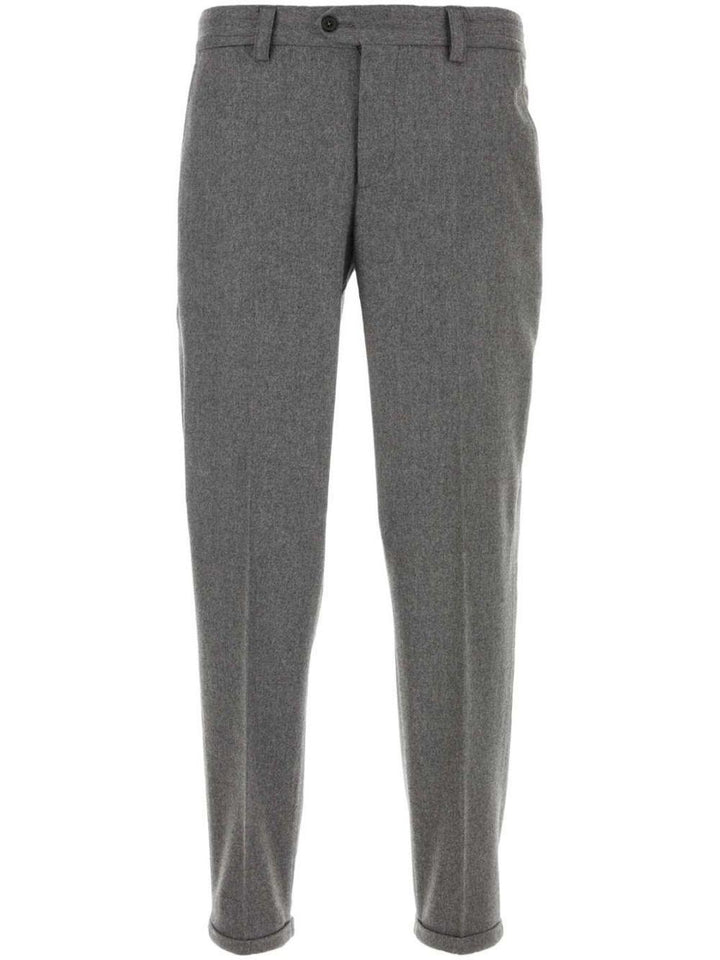Pantaloni affusolati slim grigi 