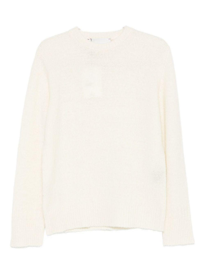 Maglione girocollo beige chiaro 