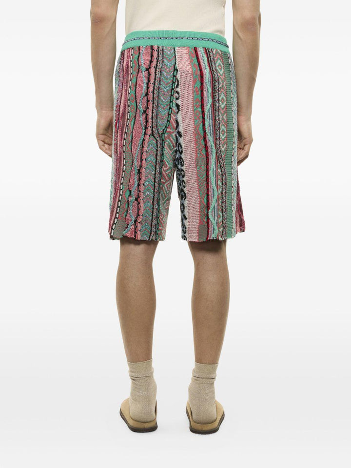Shorts con coulisse verde 