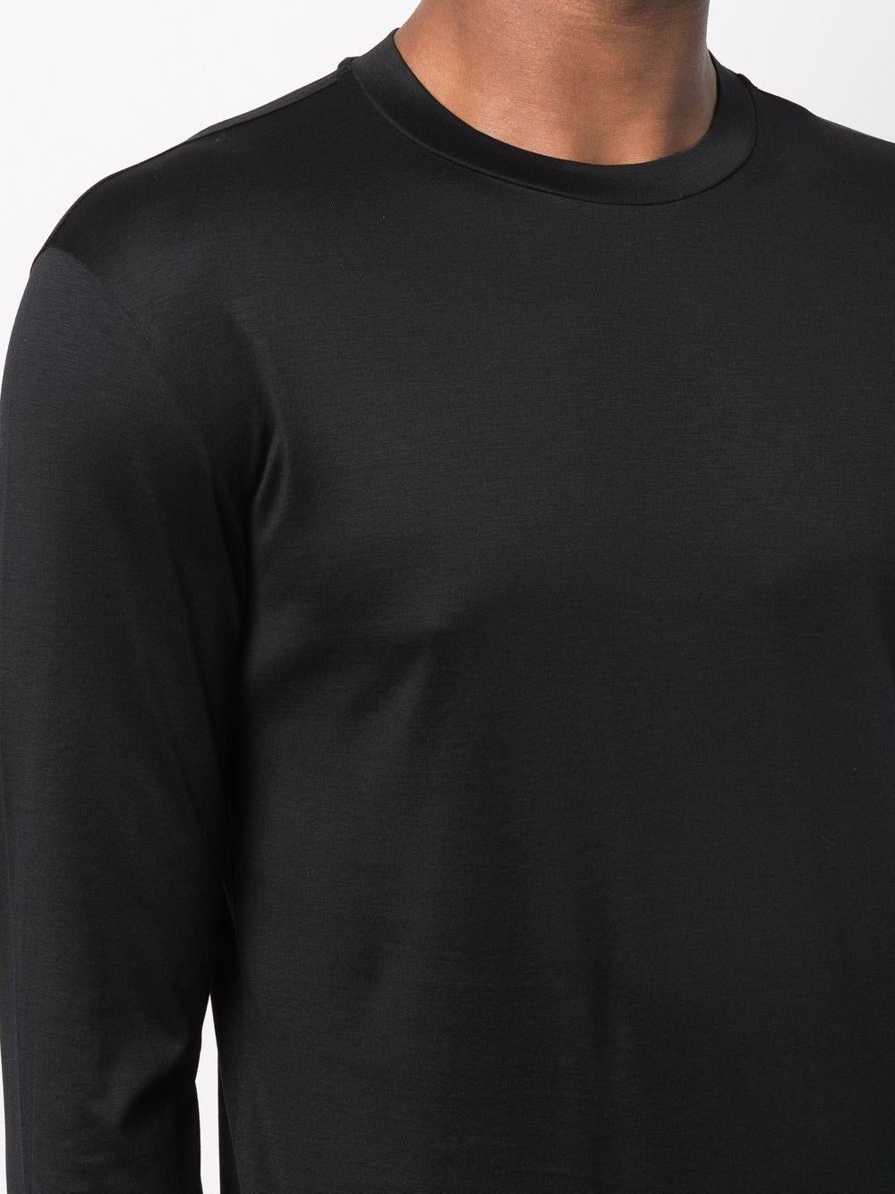 Maglione nero girocollo 
