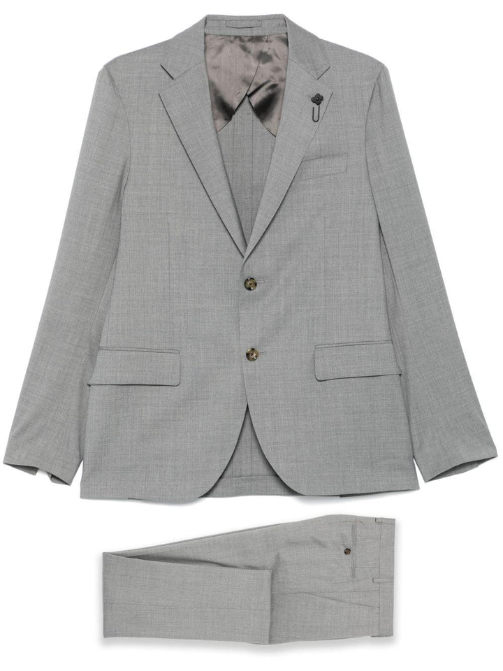 Abito monopetto grigio chiaro 