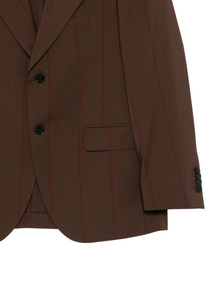 Abito marrone a righe 