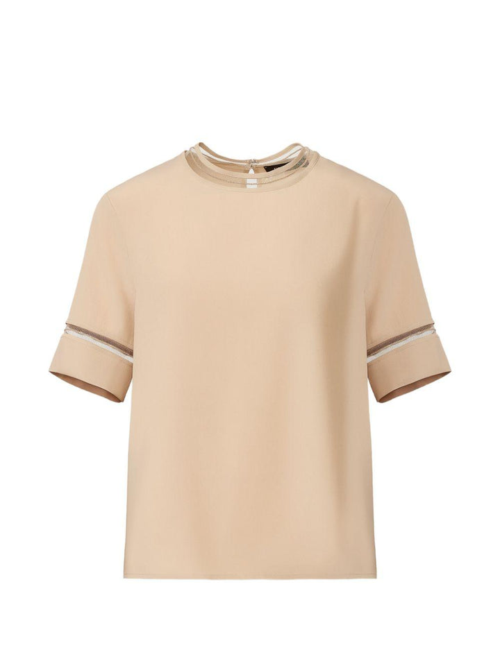 Top in crêpe de chine 