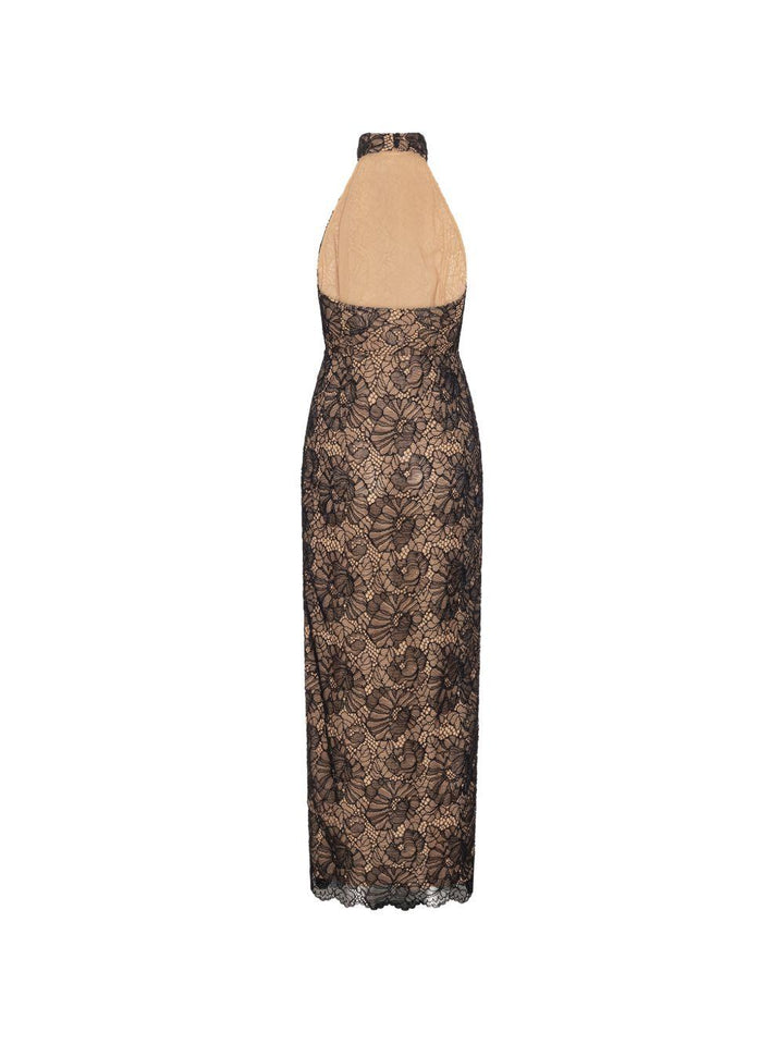 Abito lungo con scollo all&