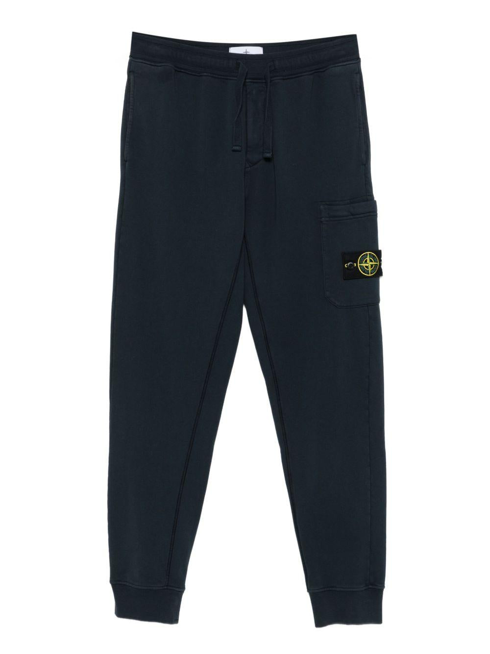 Pantaloni sportivi blu navy con tasca applicata 