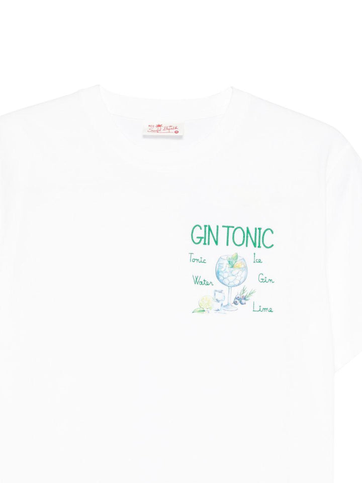 T-shirt bianca con stampa grafica 