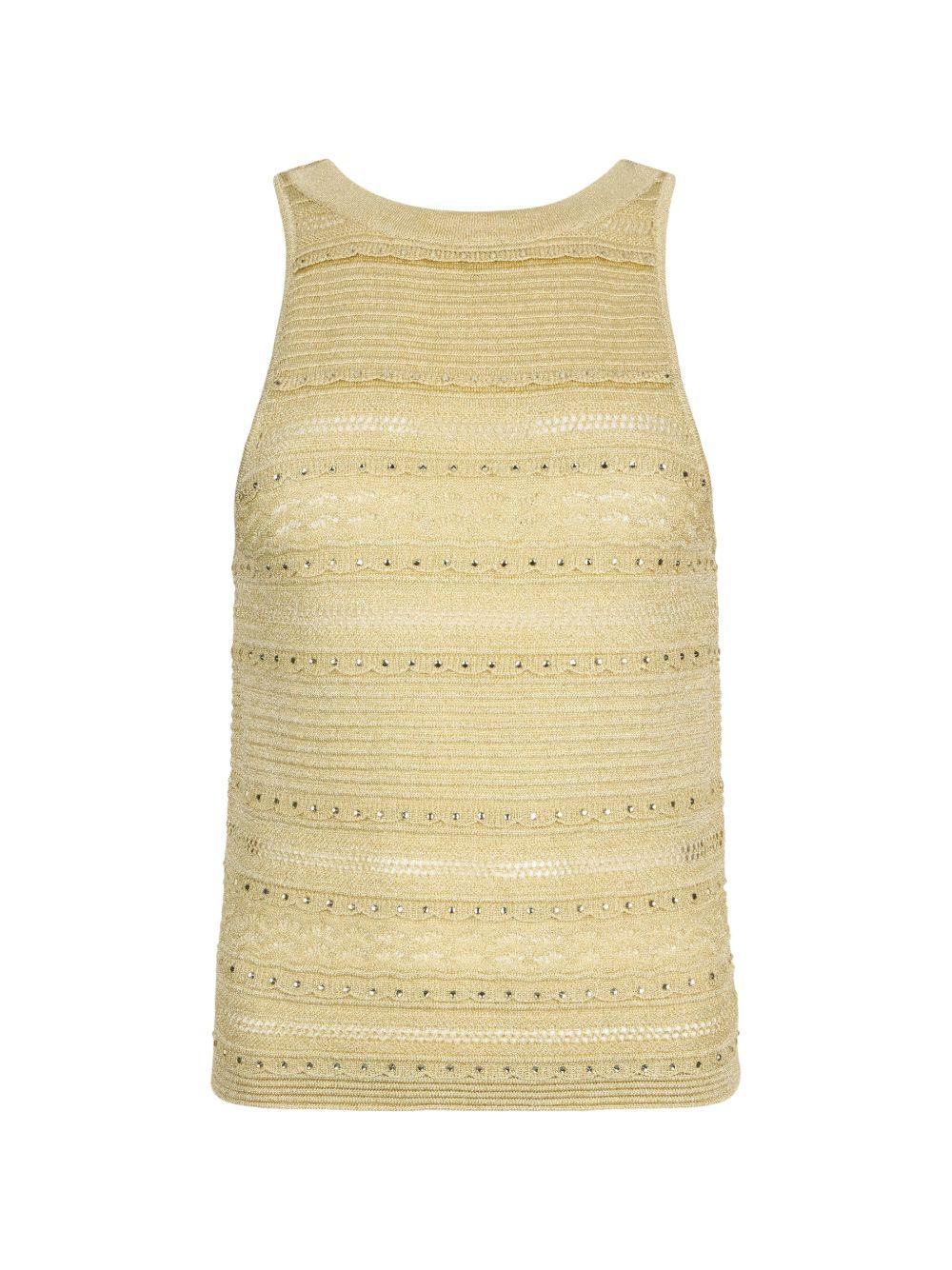 Top in maglia traforata 