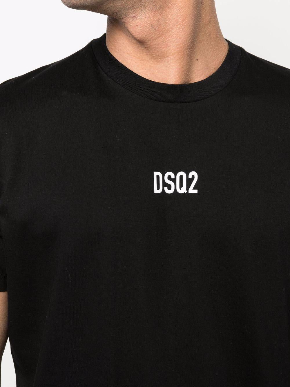 t-shirt logotype nera 