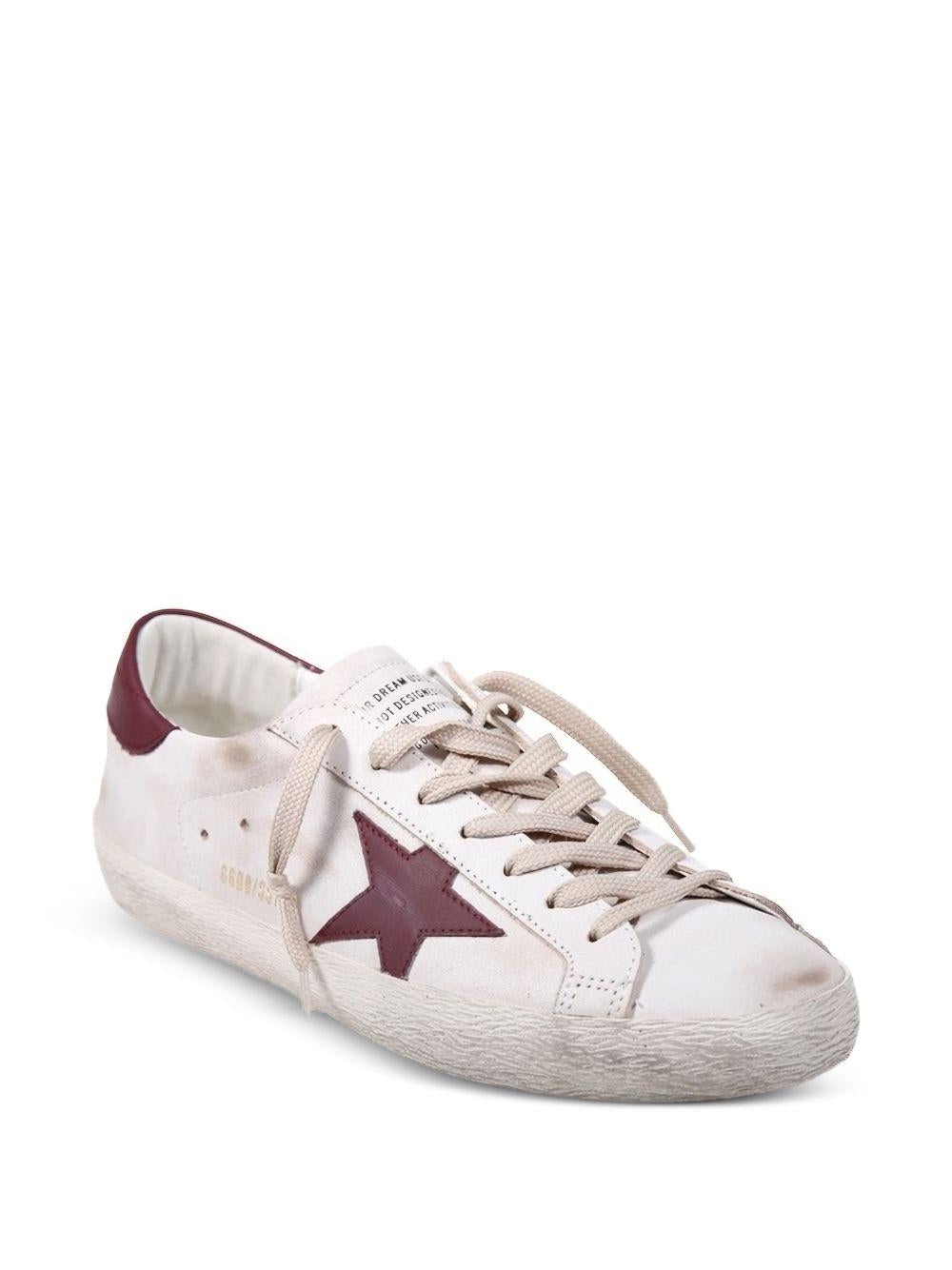 Sneaker superstar con applicazioni white/red 