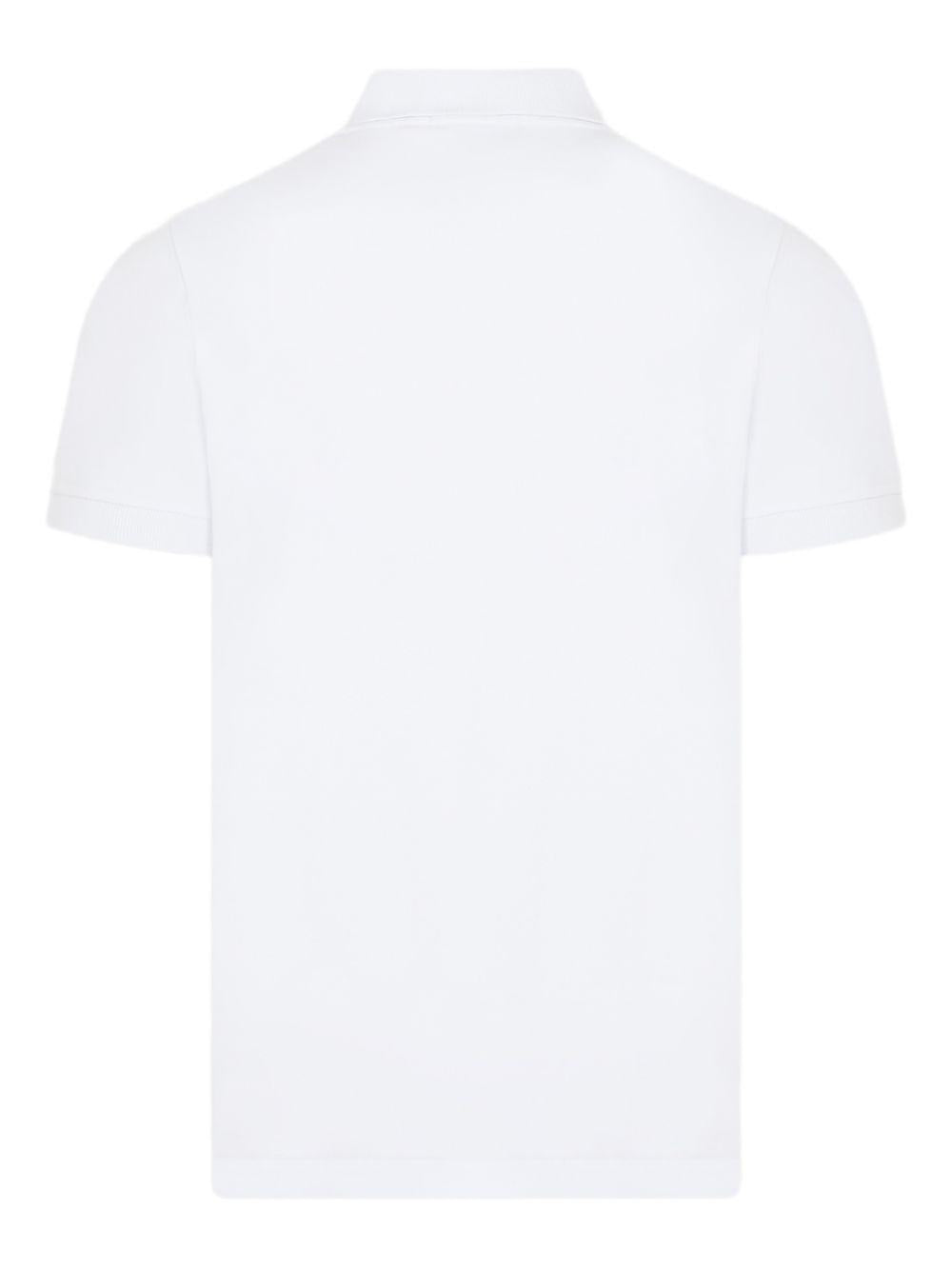 Polo bianca con logo