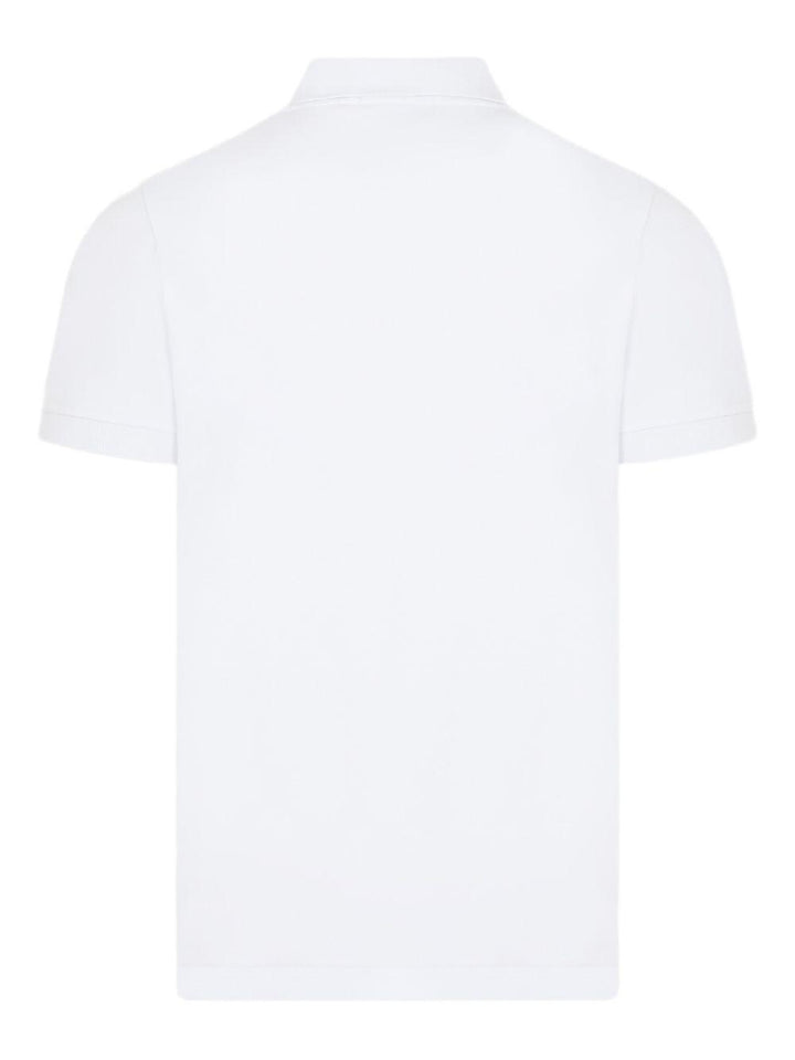 Polo bianca con logo