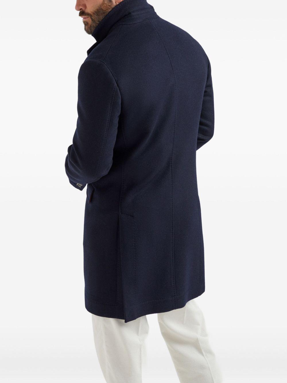 Cappotto sartoriale blu navy 