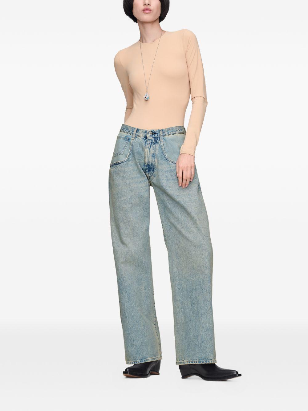 Jeans a gamba ampia 
