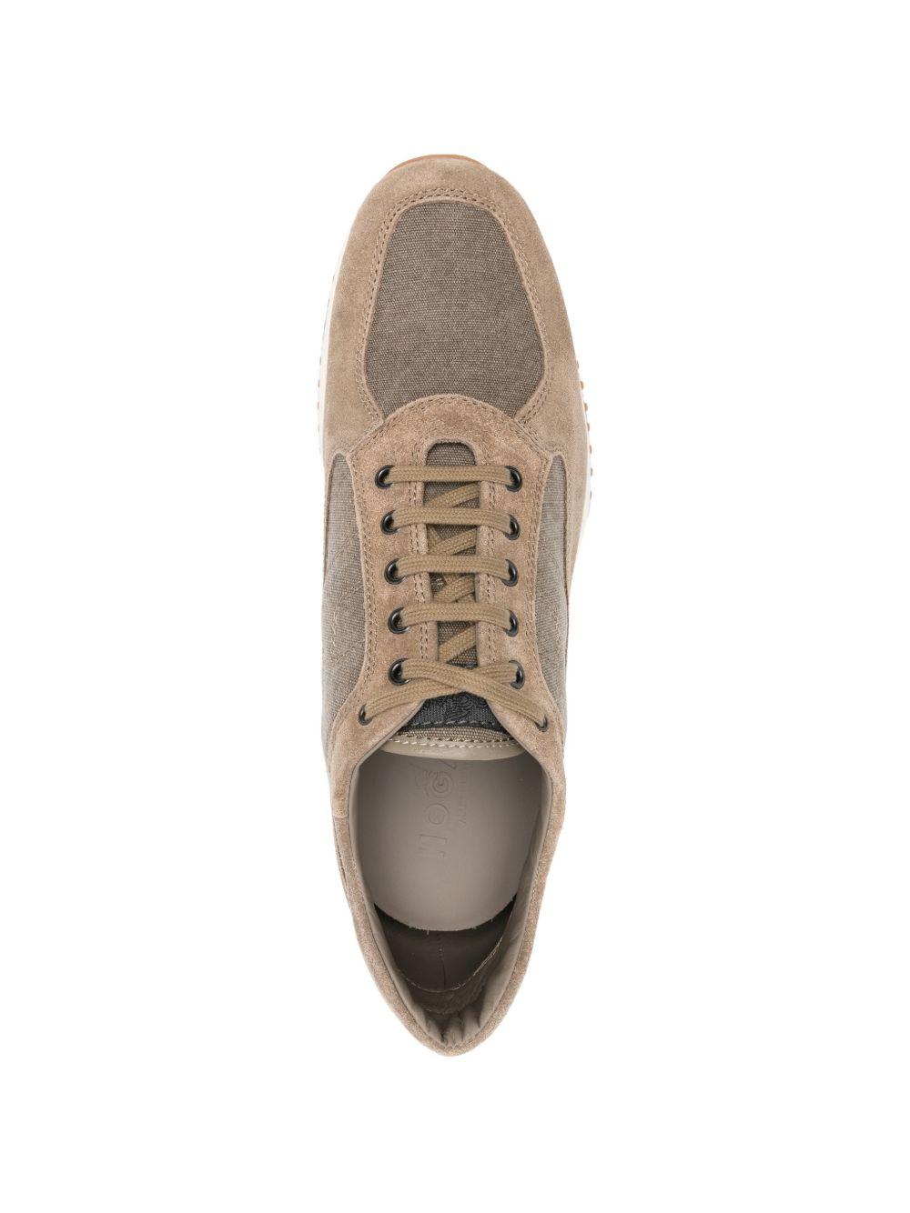 Sneakers Interaction beige con inserti 