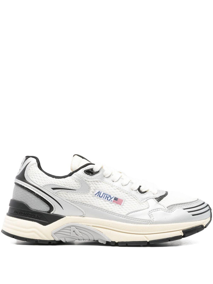 Sneakers Hiperway con logo silver/white/black 