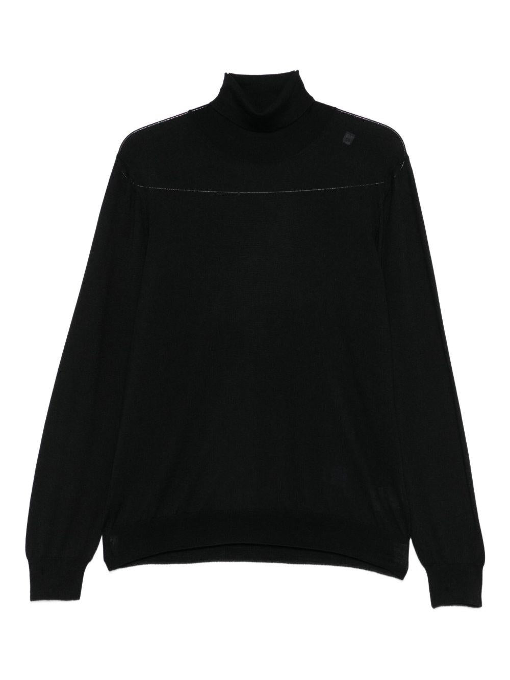 Maglione a collo alto nero 