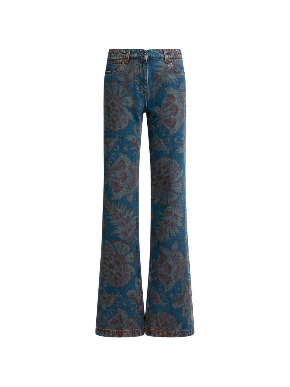 Jeans a fiori 