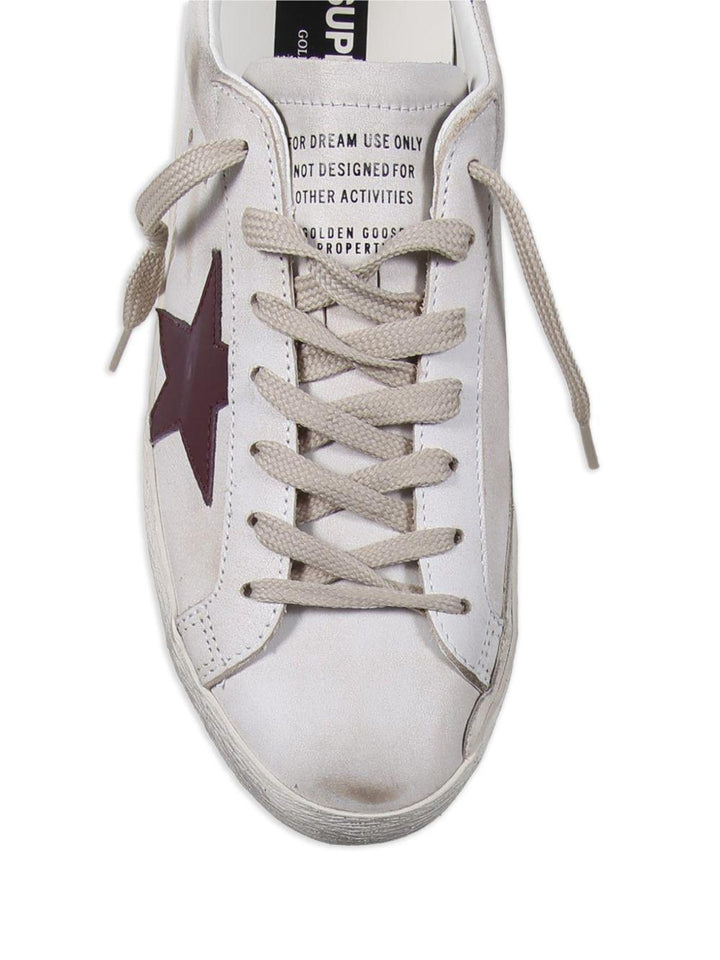 Sneaker superstar con applicazioni white/red 