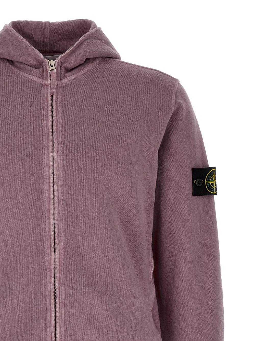 Felpa con cappuccio purple 