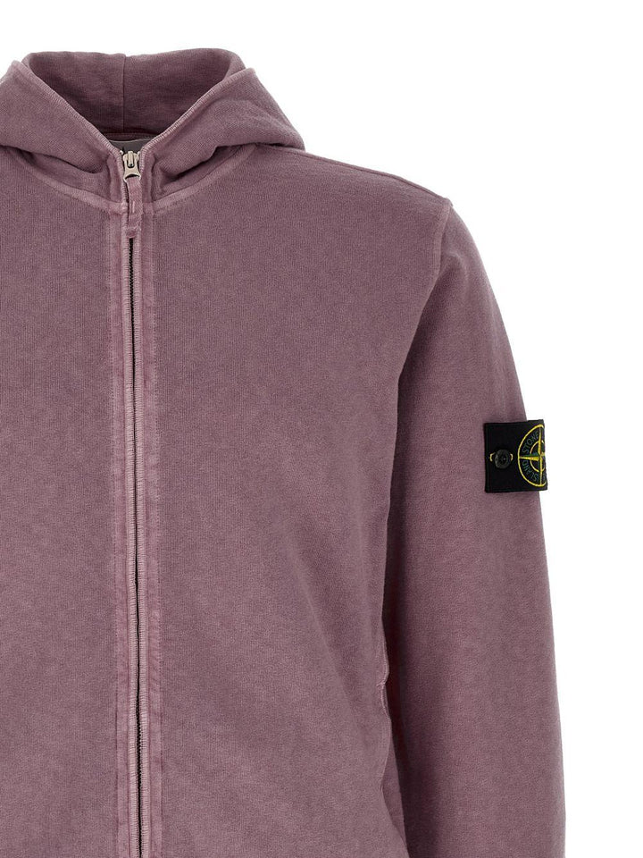 Felpa con cappuccio purple 
